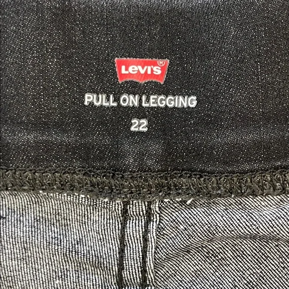 Levi's Women’s Leopard Patterned Black Stretch Leggings Skinny Jeans Size 22 - Picture 4 of 6
